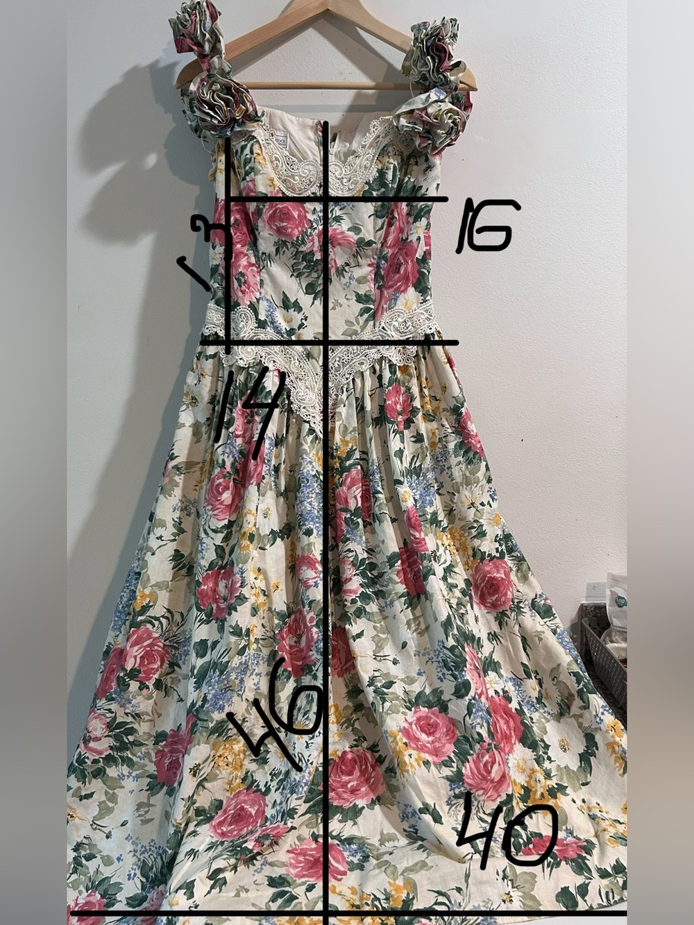 Vintage Scott McClintock Floral Corset Dress Size 8 USA modern fit 4 / small - Picture 10 of 10